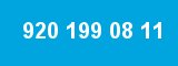 920 199 08 11 920 199 08 11